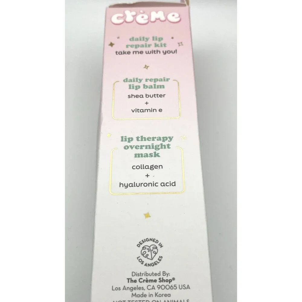 Creme Moisturizing Remedy Daily Lip Balm + Repairing Lip Masque NEW